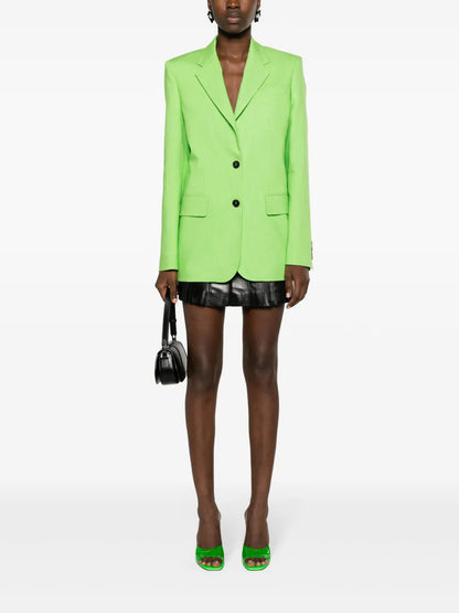 Single-Breasted Textured Blazer