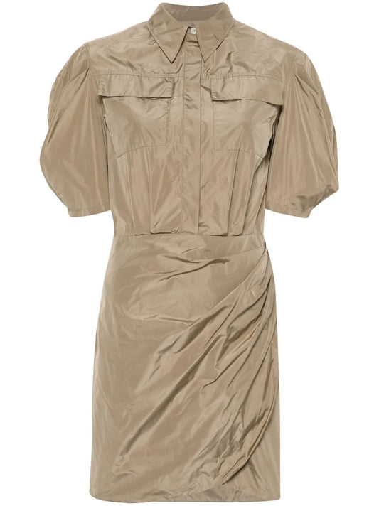 Puff-Sleeve Dress