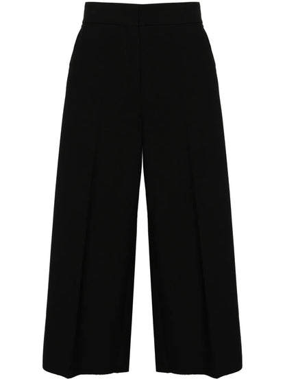 Cropped Wide-Leg Trousers