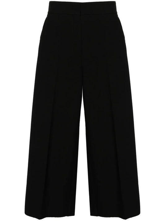 Cropped Wide-Leg Trousers