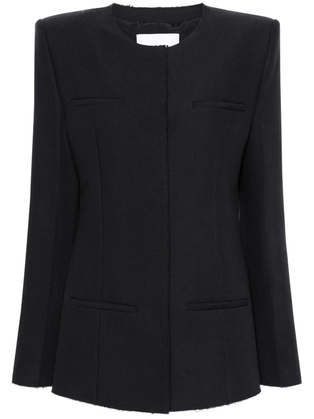 Raw-Cut Tailored Jacket