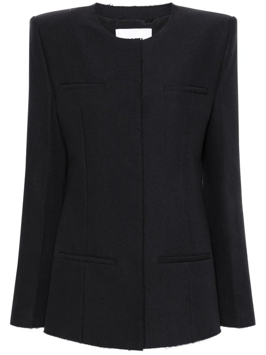 Raw-Cut Tailored Jacket