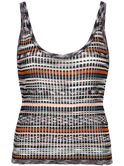 Striped Ribbed Tank Top