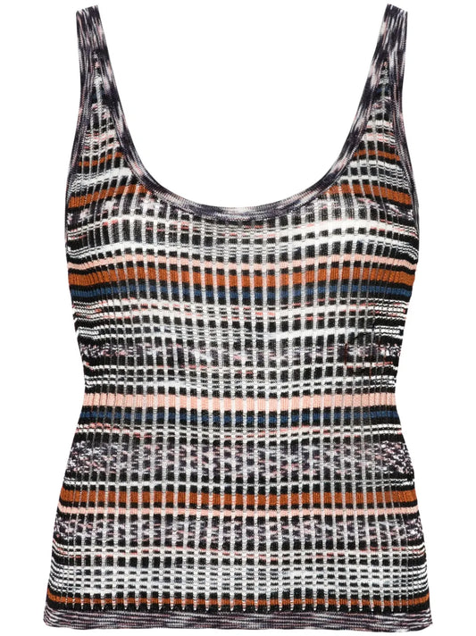 Striped Ribbed Tank Top