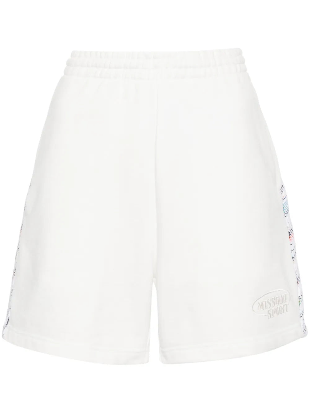 Zigzag-Detailed Cotton Shorts