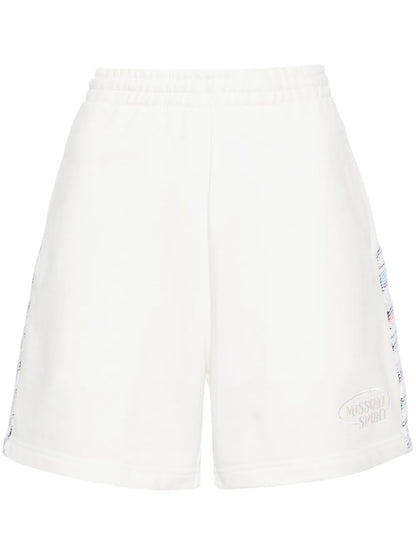 Zigzag-Detailed Cotton Shorts