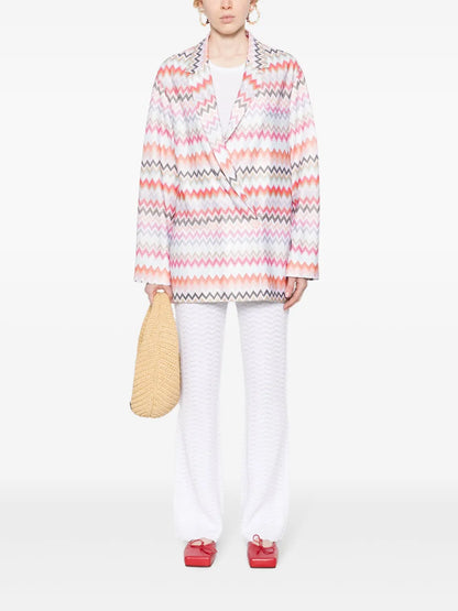 Zigzag-Woven Blazer