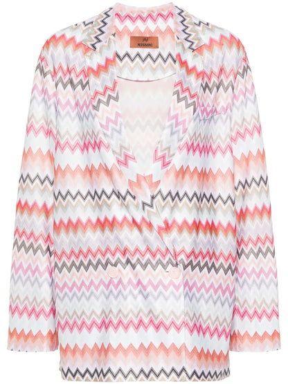 Zigzag-Woven Blazer