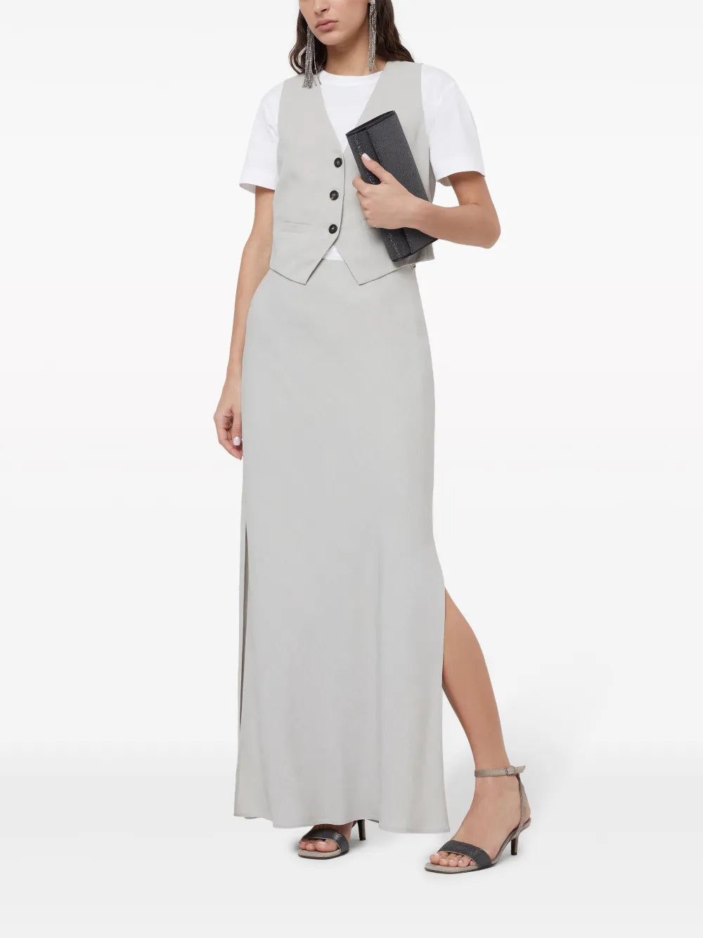 Monili-Trim Cotton T-Shirt