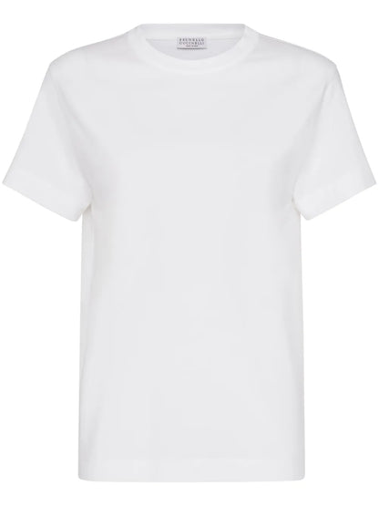 Monili-Trim Cotton T-Shirt