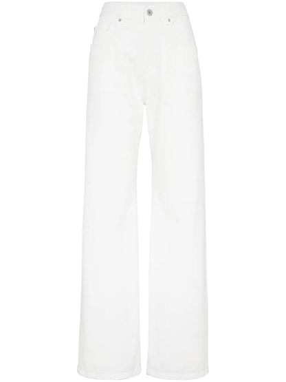 Mid-Rise Wide-Leg Jeans