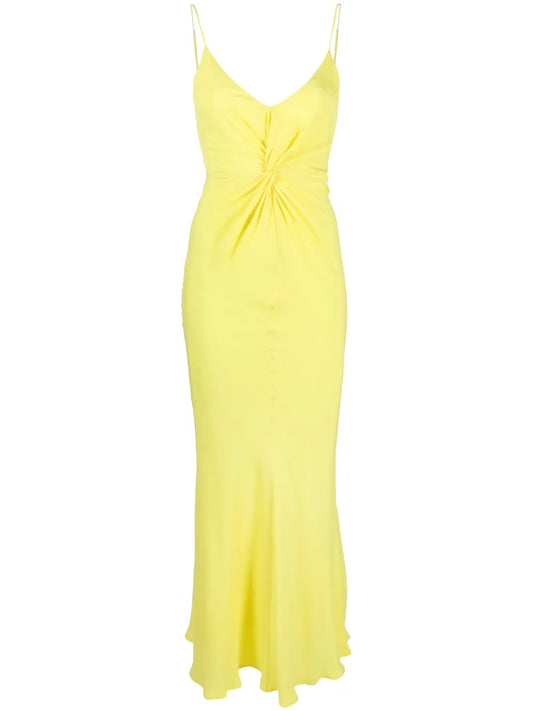 Knot-Detailed Long-Length Dress