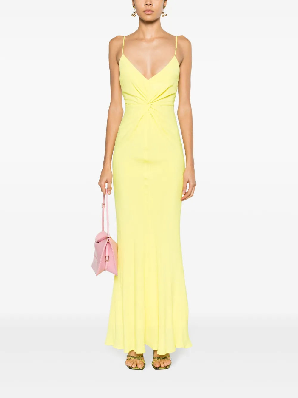 Knot-Detailed Long-Length Dress