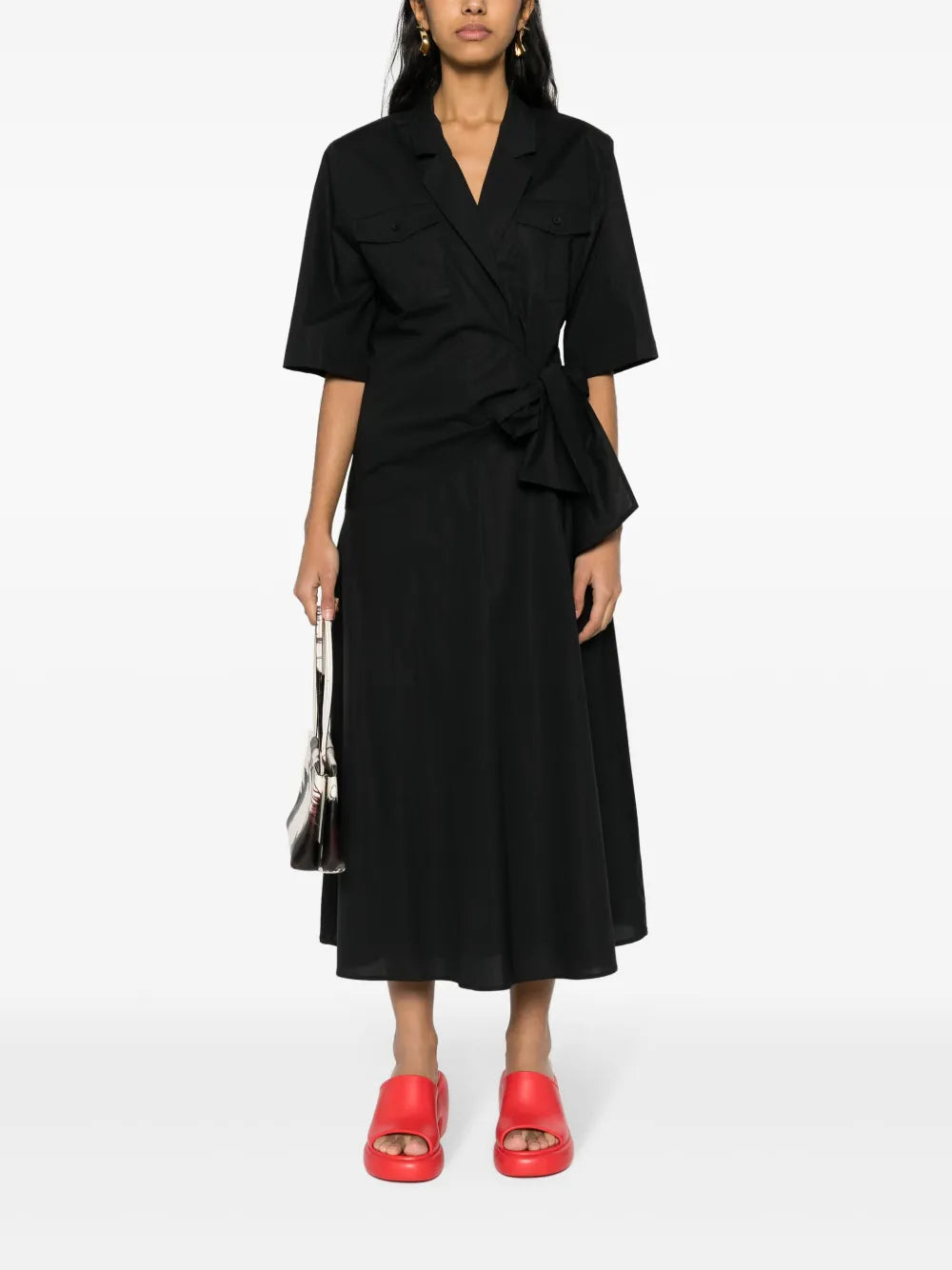Wraparound Midi Dress