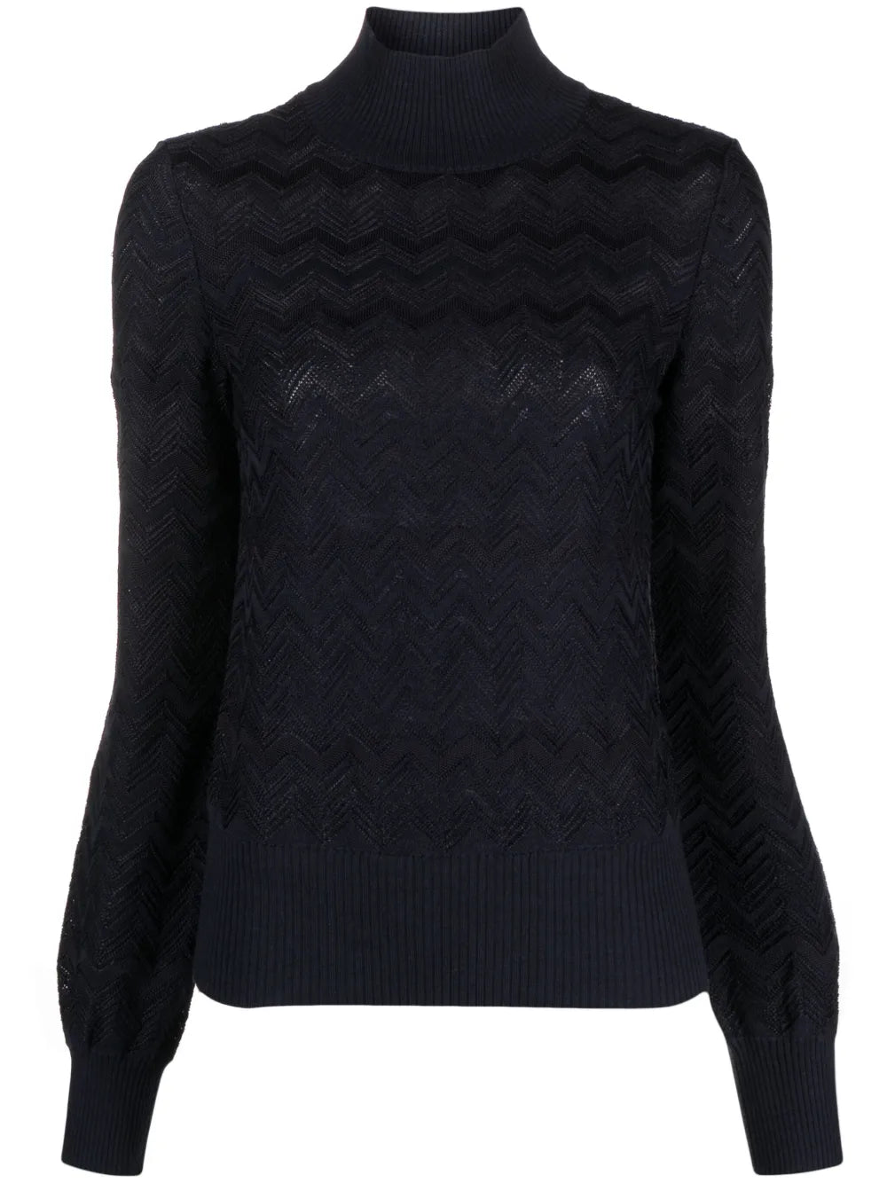 Chevron Wool-Blend Jumper