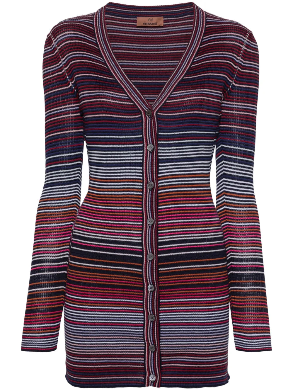 V-Neck Striped Cardigan