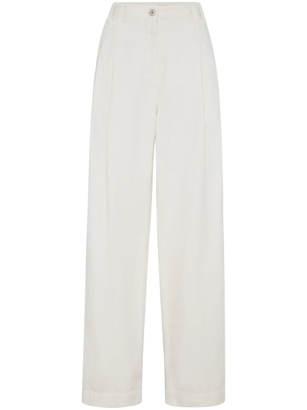 High-Waisted Straight-Leg Trousers