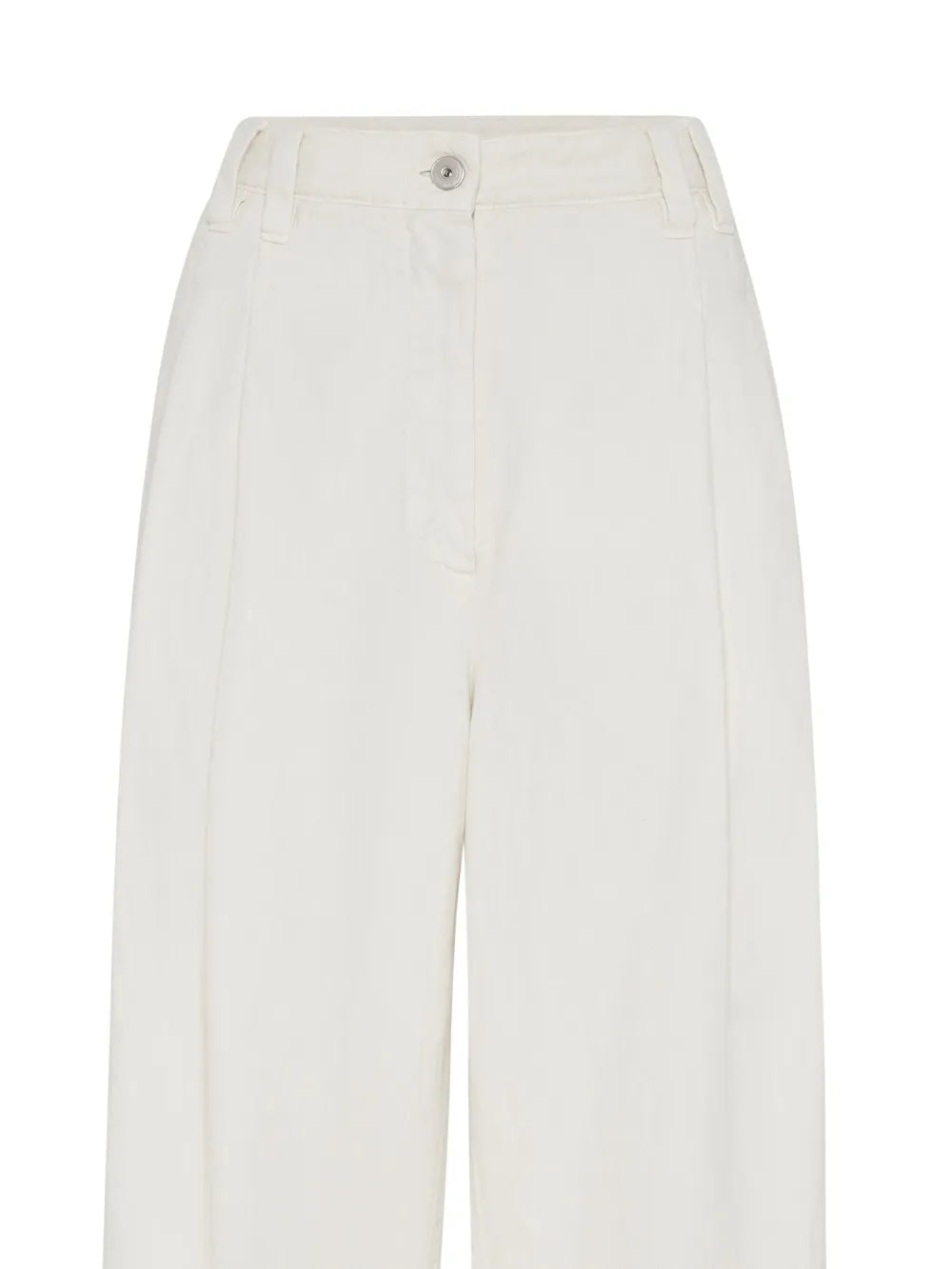High-Waisted Straight-Leg Trousers