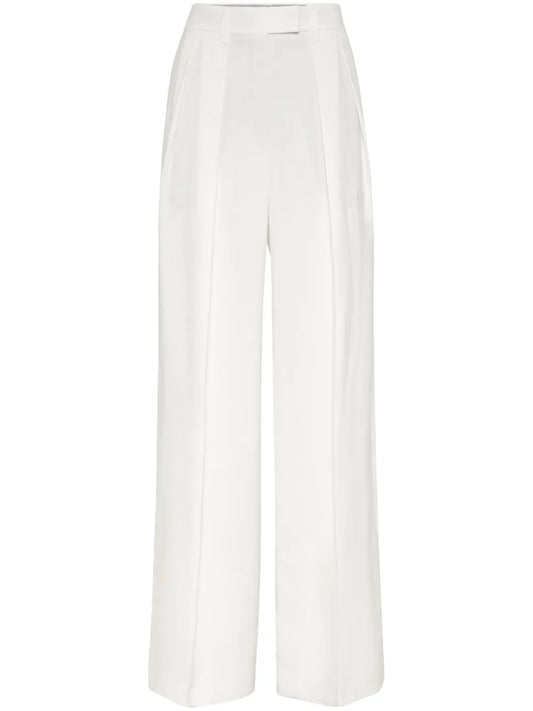 Wide-Leg Tailored Trousers