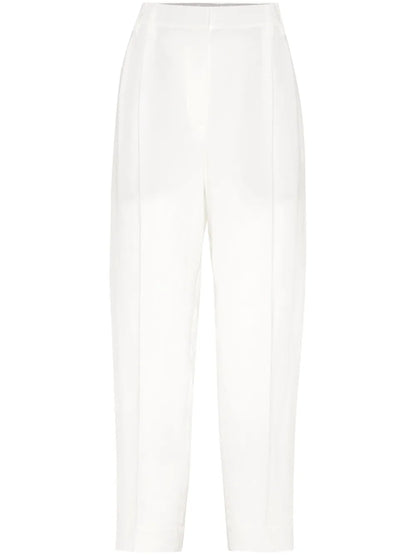 High-Waist Cropped Trousers