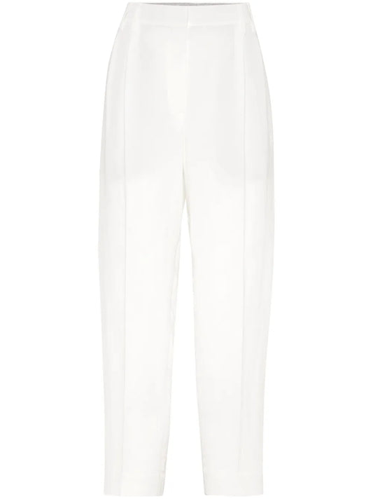 High-Waist Cropped Trousers