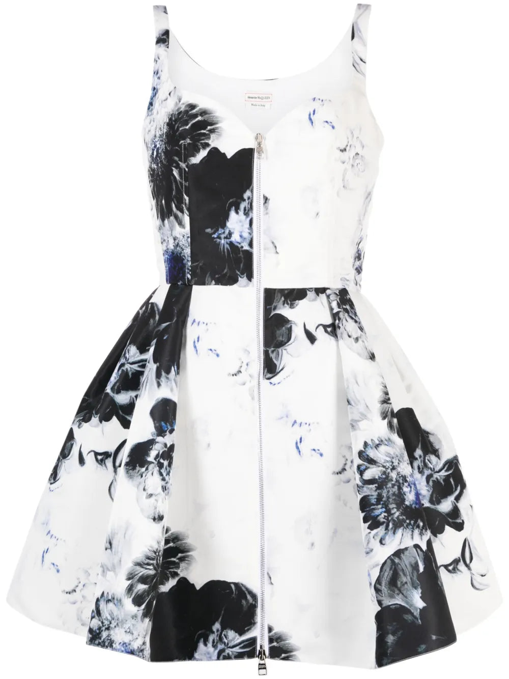 Chiaroscuro Floral-Jacquard Minidress