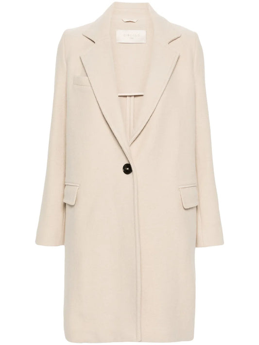 Single-Breasted Wool Coat