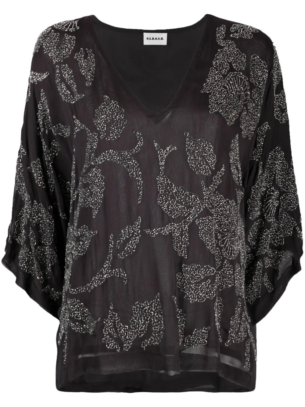 Rilda Sheer Beaded T-Shirt
