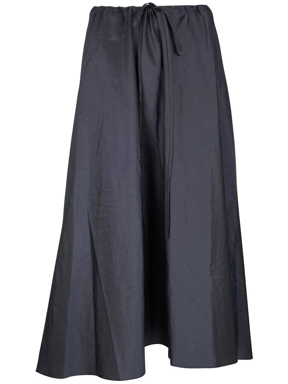 Elasticated-Waist Silk Skirt
