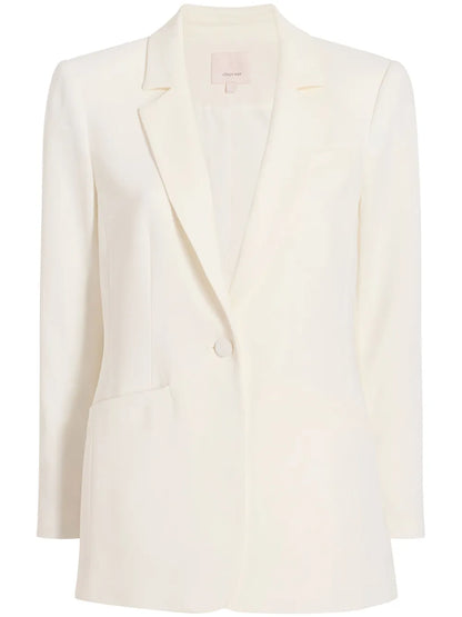 Karlie Notched-Lapel Single-Breasted Blazer