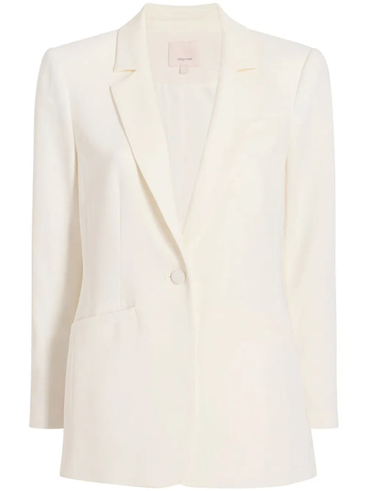 Karlie Notched-Lapel Single-Breasted Blazer