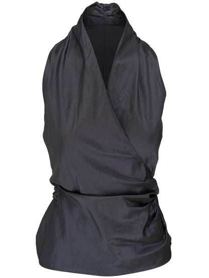 Wrap-Around Silk Top