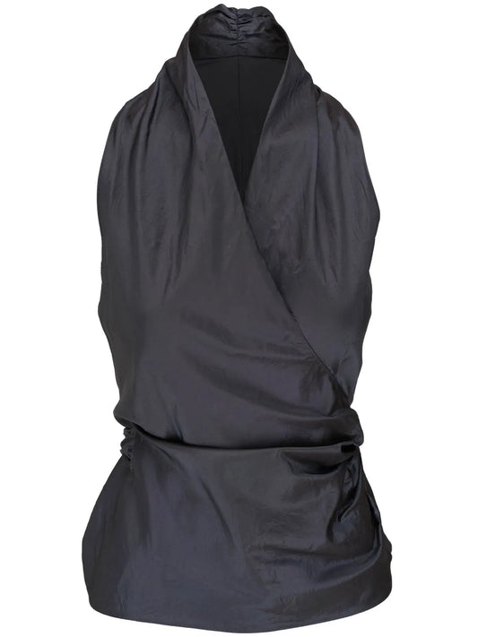 Wrap-Around Silk Top