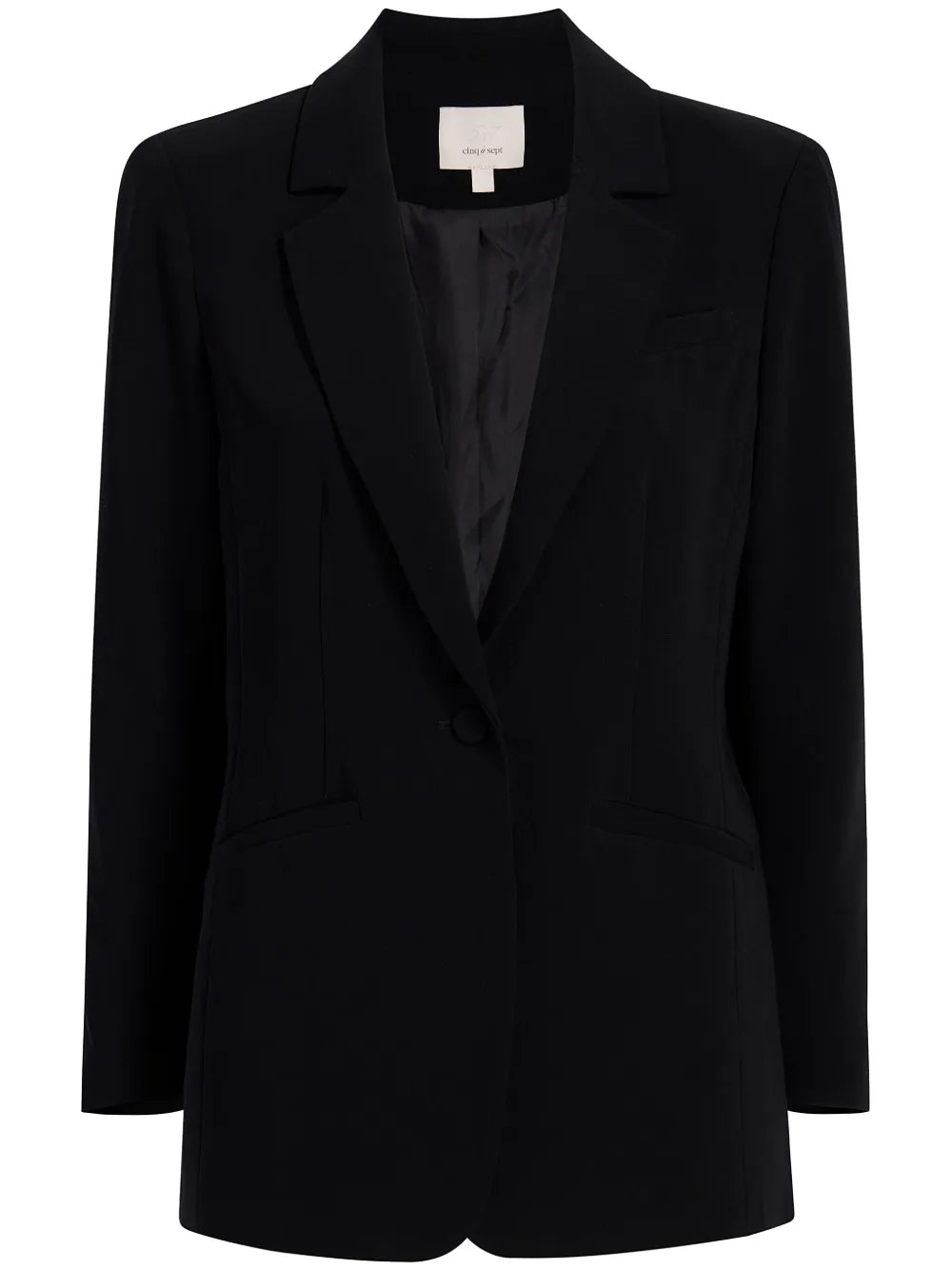 Karlie Notched-Lapel Single-Breasted Blazer