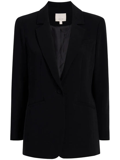 Karlie Notched-Lapel Single-Breasted Blazer