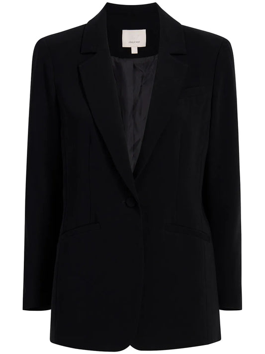 Karlie Notched-Lapel Single-Breasted Blazer