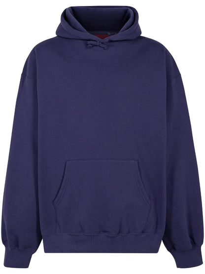 Satin Appliqué "Fw23 - Washed Navy" Hoodie