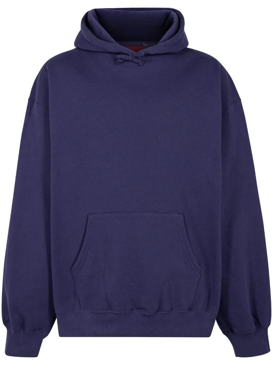 Satin Appliqué "Fw23 - Washed Navy" Hoodie
