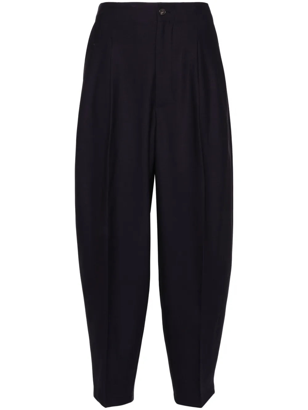 Wool-Blend Cropped Trousers