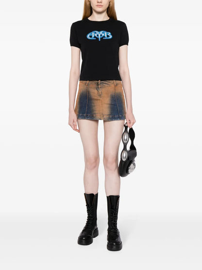 Logo-Flocked Cotton T-Shirt