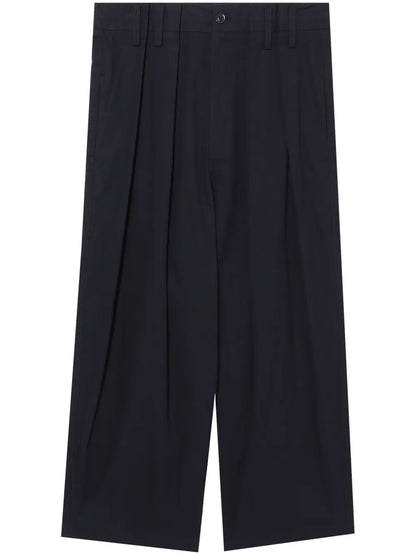 High-Waist Straight-Leg Trousers