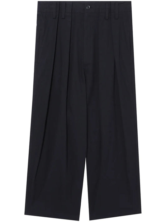 High-Waist Straight-Leg Trousers