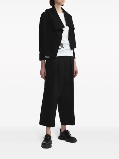 High-Waist Straight-Leg Trousers