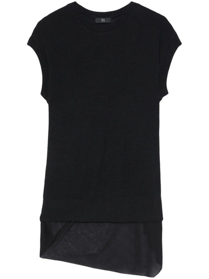 Ruched-Detailing Cotton-Blend Top