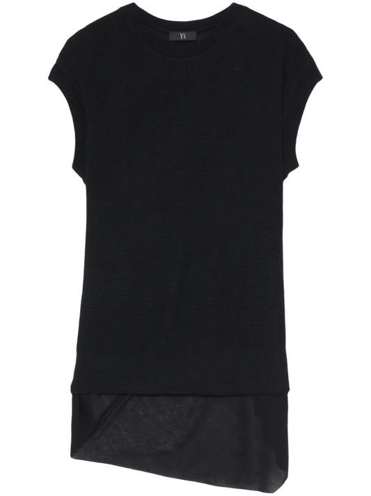 Ruched-Detailing Cotton-Blend Top