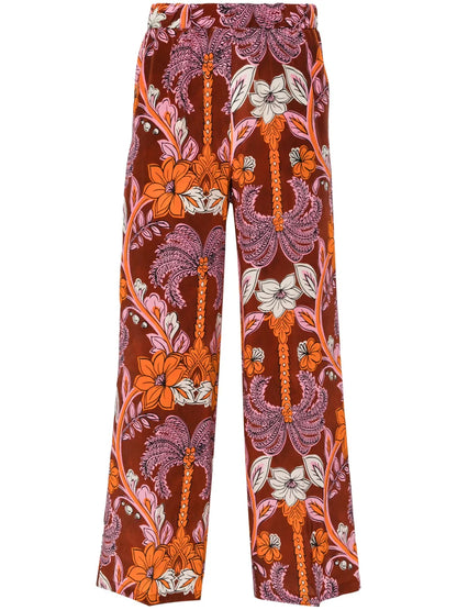 Stelo Floral-Print Trousers