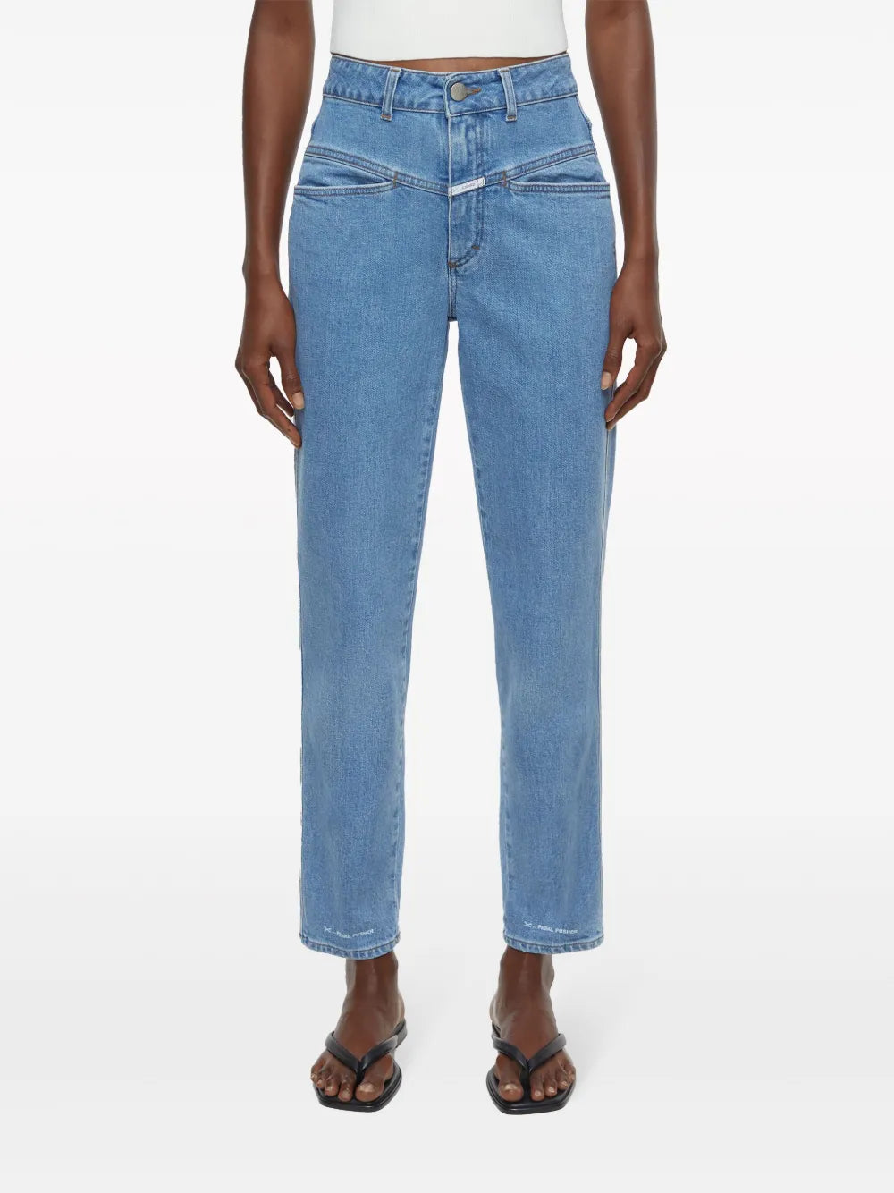 High-Rise Straight-Leg Jeans