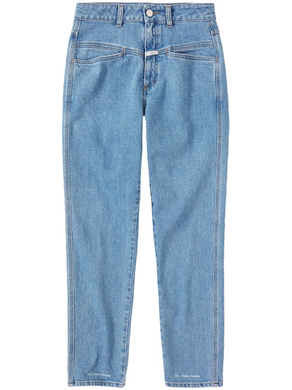 High-Rise Straight-Leg Jeans