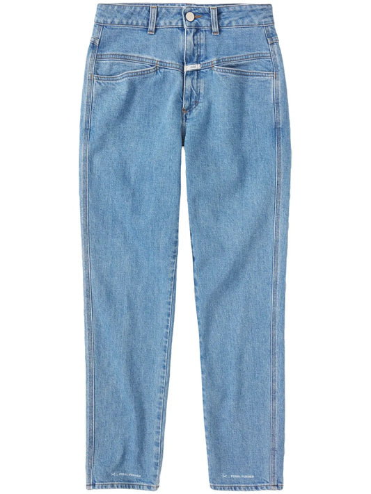 High-Rise Straight-Leg Jeans