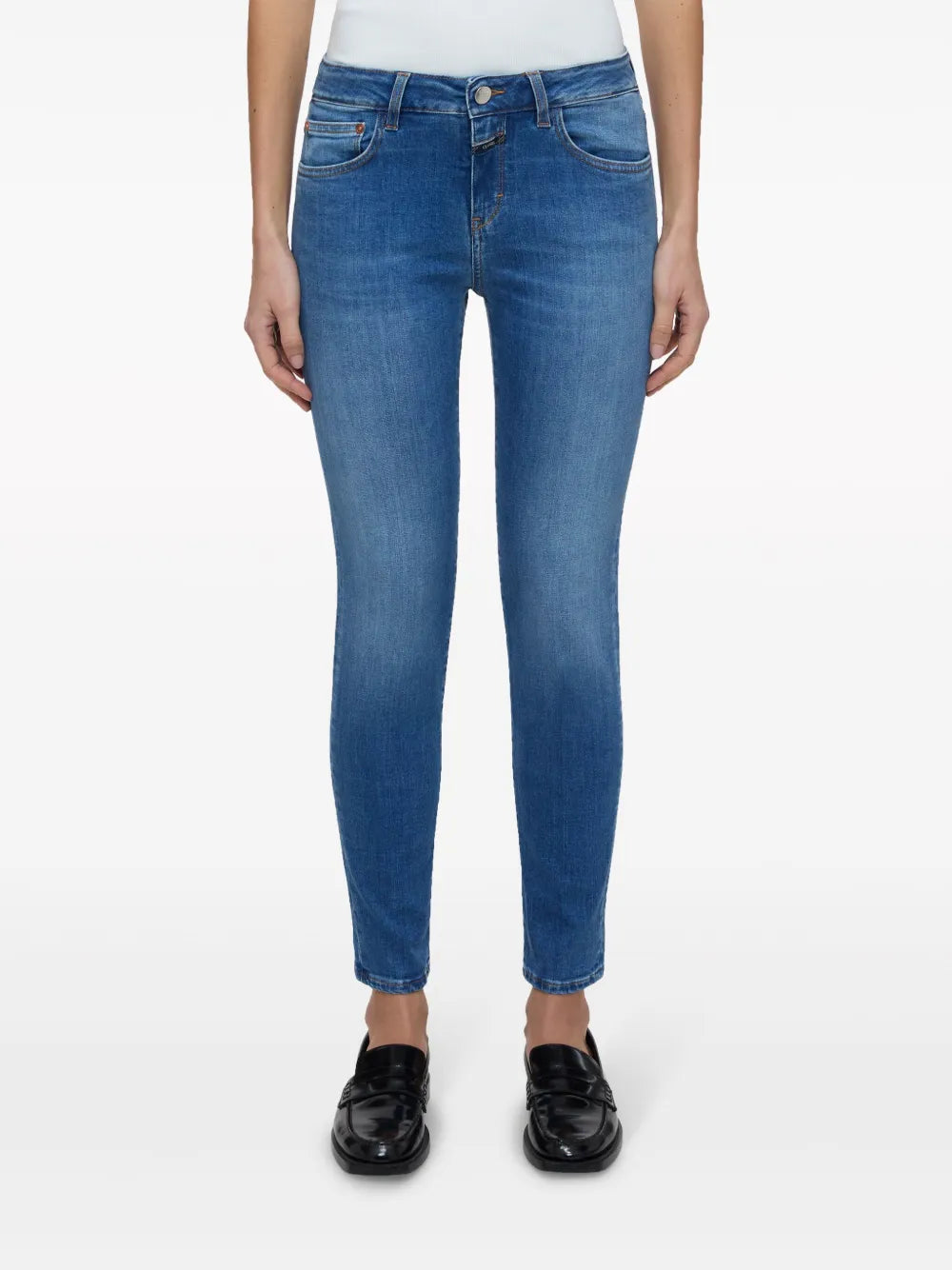 Mid-Rise Skinny-Cut Jeans